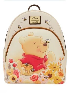 Loungefly NWT Disney Winnie the Pooh Bees & Flowers Mini Backpack